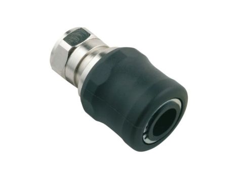 Adapter gwintowany prosty gwint – rura RS PRO 1/4 in Female rodzaj Żeński Gwintowany, rura Mosiądz niklowany 1/4in