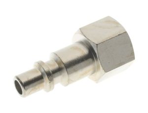 Adapter gwintowany prosty gwint – rura RS PRO 3/8 in Female rodzaj Żeński Gwintowany, rura Mosiądz niklowany 3/8in