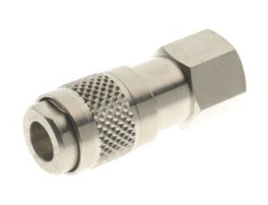 Adapter gwintowany prosty gwint – rura 1/8 cala żeńskie 1/8 cala żeńskie RS PRO Złączka prosta 1/8 in Female