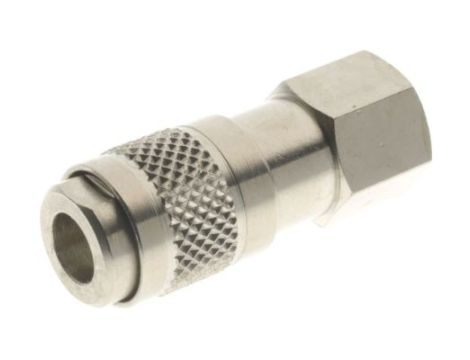 Adapter gwintowany prosty gwint – rura 1/8 cala żeńskie 1/8 cala żeńskie RS PRO Złączka prosta 1/8 in Female