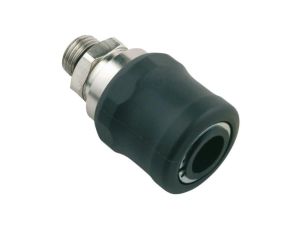 Adapter gwintowany prosty gwint – rura RS PRO 3/8 in Male rodzaj Męski Gwintowany, rura Mosiądz niklowany 3/8in