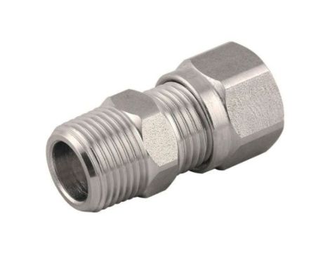 Adapter gwintowany prosty gwint – rura Żeńska BSP 1/4 BSP Wciskane 6 mm RS PRO Złączka prosta 1/4 BSP Male