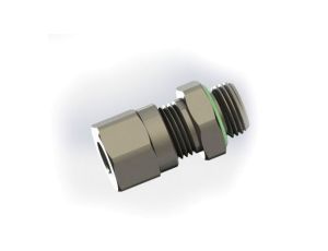 Adapter gwintowany prosty gwint – rura Żeńska BSP 1/4 BSP Wciskane 8 mm RS PRO Złączka prosta 1/4 in Male