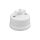 Łącznik do sterowania roletami obrotowy natynkowy Retro ceramic 10A-250V~, biały