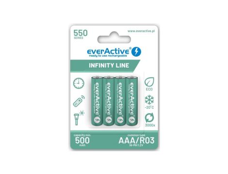 Akumulator NiMH R03 / AAA 550mAh 1,2V R2U (4 szt.)