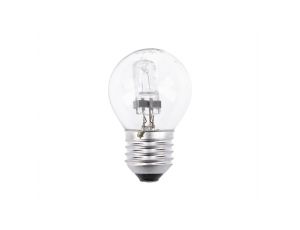 Żarówka halogenowa E27 kulka przeźroczysta 28W = 40W Leuci