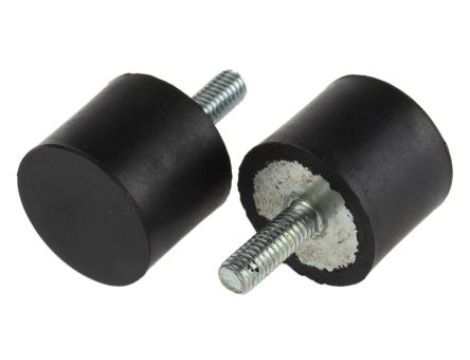 Mocowanie antywstrząsowe, M6, Ø 25mm, materiał: Guma naturalna 60Shore A, RS PRO