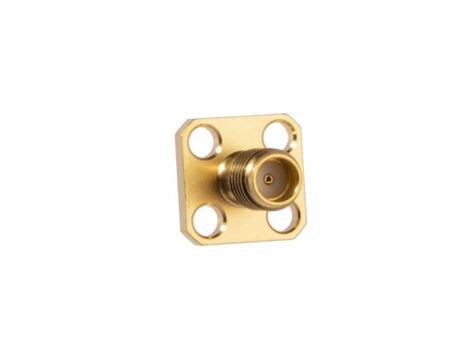 Złącze koncentryczne, 50, 38GHz, Żeńskie, męskie, Lutowane, Montaż na kołnierzu +165C -65C