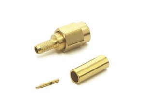 Złącze koncentryczne, 50, 4GHz, Męski, Połączenie zagniatane, Montaż na kablu +165C -65C