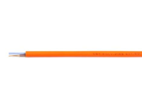 Kabel CR1/C1 2 Core Poliolefina Sheath Pomarańczowy 9.2mm od , 300 V, 500 V