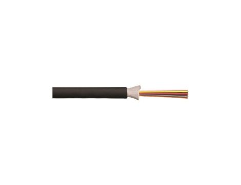 Kabel światłowodowy, rdzenie: 8 Niska emisja dymu, bez halogenu (LSZH), średnica: 5.8mm, OM3 Wielomodowy, Czarny