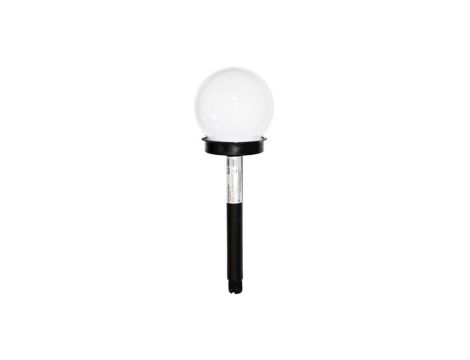 Lampka ogrodowa solarna czarna plastik EKO4826