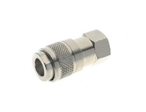 Szybkozłącze powietrza RS PRO G 1/4 żeńskie rodzaj Żeński Gwintowany Mosiądz 1/4in