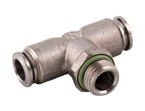 Szybkozłączka pneumatyczna RS PRO 1/8 in Male rodzaj Męski Gwintowany, rura Mosiądz niklowany 1/8in