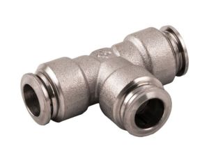 Szybkozłączka pneumatyczna RS PRO Rura Mosiądz niklowany