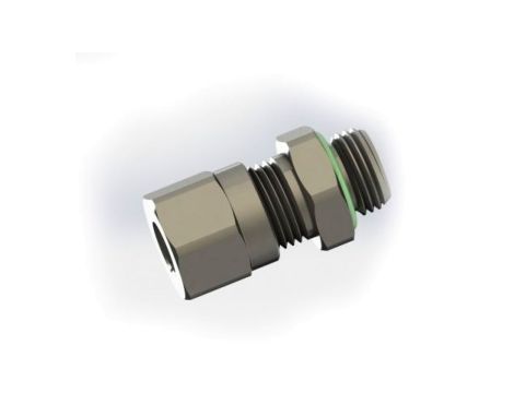 Adapter gwintowany prosty gwint – rura BSP 1/8 męskie Wciskane 6 mm RS PRO Złączka prosta 1/8 in Male