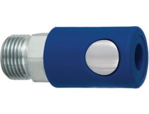 Szybkozłączka pneumatyczna RS PRO 1/4 in Male rodzaj Męski Gwintowany Stal powlekana cynkiem