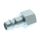 Adapter gwintowany prosty gwint – rura RS PRO 3/8 in Female rodzaj Żeński Gwintowany, rura Mosiądz niklowany 3/8in