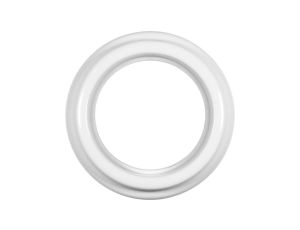 Ramka pojedyncza okrągła do łączników i gniazd natynkowych Retro ceramic - biała