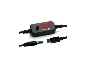 Uniwersalny zasilacz, selektor napięcia USB-C PD - DC 5V, 9V, 12V, 15V, 20V, 10 wtyków, everActive AD-PD65