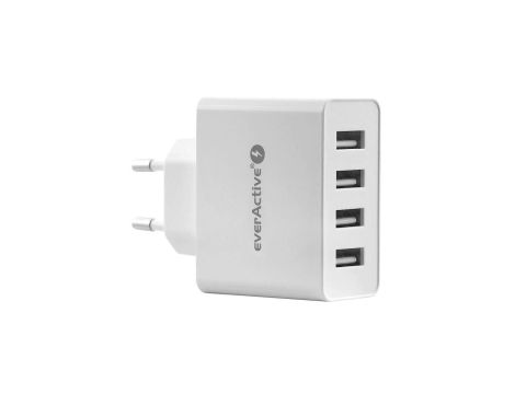 Ładowarka sieciowa everActive SC-400 4xUSB 5A
