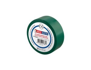 Taśma izolacyjna elektroizolacyjna PVC 19mmx9m zielona HOROZ 10szt.
