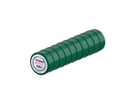 Taśma izolacyjna elektroizolacyjna PVC 19mmx9m zielona HOROZ 10szt.