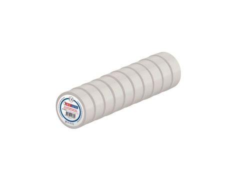 Taśma izolacyjna elektroizolacyjna PVC 19mmx9m biała HOROZ 10szt.