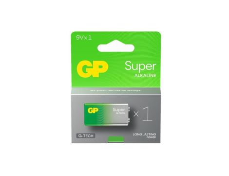 1 x bateria alkaliczna GP Super Alkaline G-TECH 6LR61 / 9V