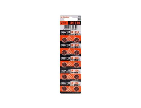 10 x bateria alkaliczna mini Maxell G10 / LR1130 / 189 / AG10