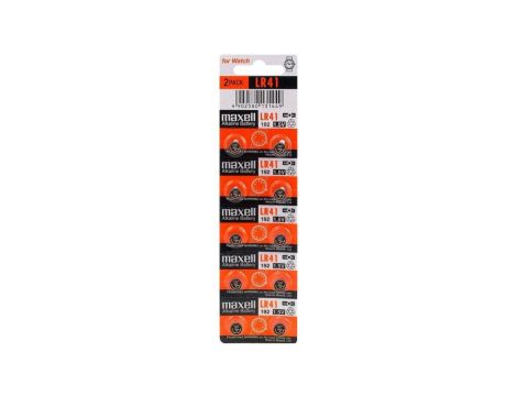 10 x bateria alkaliczna mini Maxell G3 / AG3 / L736 / 192 / LR41