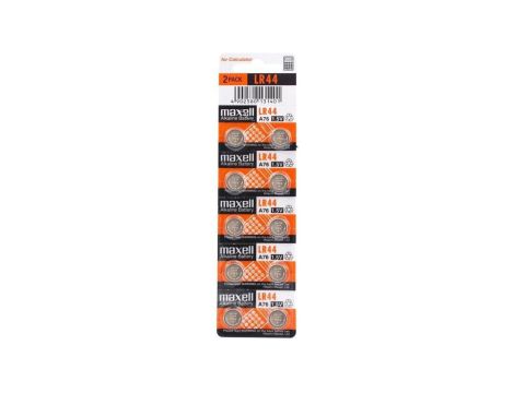 10 x bateria alkaliczna mini Maxell G13 / AG13 / L1154 / LR44 / 157 / V13GA / RW82 / A76