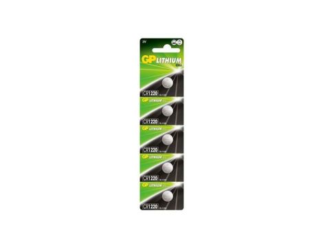 5 x bateria litowa mini GP CR1220