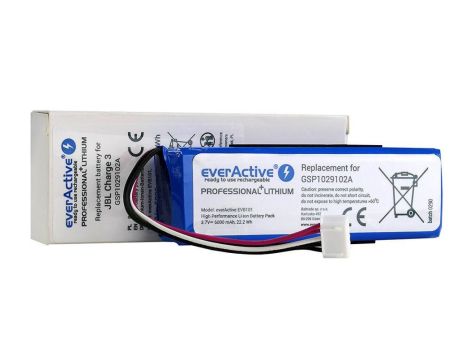 Akumulator Li-Ion 3,7V 6Ah EVB101 do głośnika Bluetooth JBL Charge 3