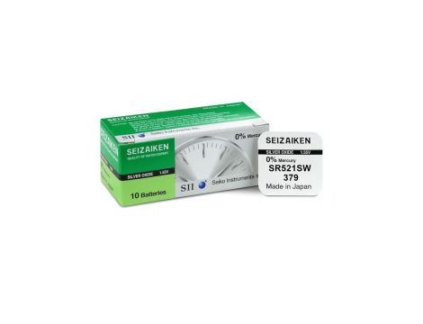 bateria srebrowa mini Seizaiken / SEIKO 379 / SR521SW / SR63
