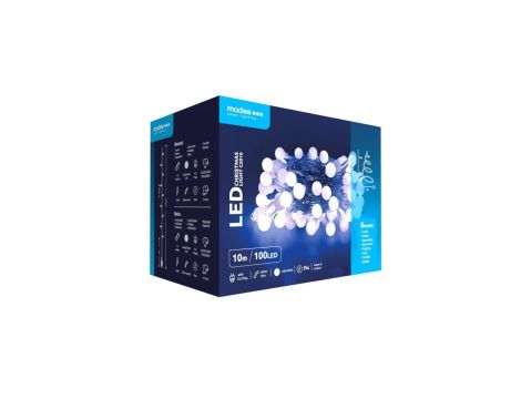 Lampki choinkowe kulki modee 10m COLD 100LED ML-C2010