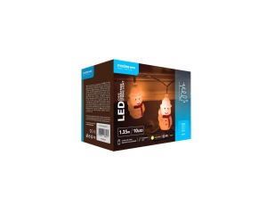 Lampki bałwanki BAT modee 1,35m WARM 10LED ML-C1012