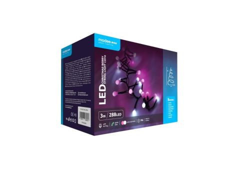 Lampki choinkowe modee 3m PINK COLD 288LED ML-C2016