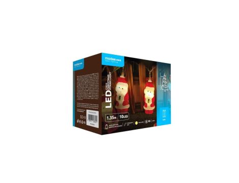 Lampki mikołaj BAT modee 1,35m WARM 10LED ML-C1013