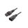 SCHAFFNER-812285 Kabel IEC C13 żeński, IEC C14 męski 2m z blokadą IEC LOCK