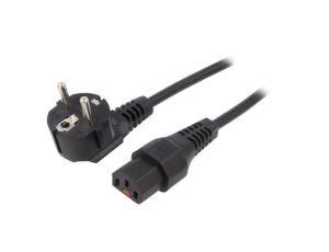SCHAFFNER-814383 Kabel CEE 7/7 (E/F) wtyk kątowy, IEC C13 żeński 4m 10A