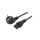 SCHAFFNER-814383 Kabel CEE 7/7 (E/F) wtyk kątowy, IEC C13 żeński 4m 10A