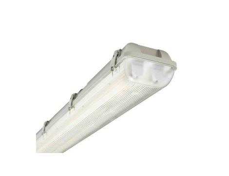 Oprawa świetlna 72 W, Listwa podwójna 230 V, 2 świetlówki IP65, 1263 x 129 x 90 mm