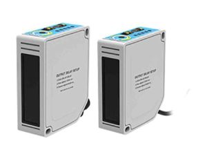 Czujniki fotoelektryczne Tłumienie tła PNP+NPN w obudowie prostokątnej zakres 0 → 2 m. IP67