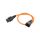 SCHAFFNER-820073 Kabel IEC C13 żeński, IEC C14 męski 0,5m z blokadą IEC LOCK