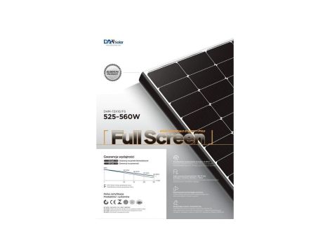 Moduł fotowoltaiczny 555Wp DAH Solar DHM-72X10/FS-555W -FULL SCREEN-BF 2279x1134x35