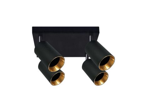 Plafon LED Oprawa Lampa Ścienno-Sufitowa 4xGU10 MARIBEL Czarny Goldlux