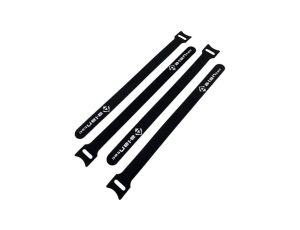 Opaska rzepowa do kabli z oczkiem, długość 300mm, szer.20 mm, czarny (opak. 10 szt.)