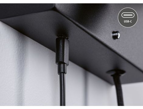 Oprawa ścienna JERIK LED 2,4W 3-STEP DIM 160lm 3000K USB-C 230V Z przełącznikiem Czarny mat /metal - 4