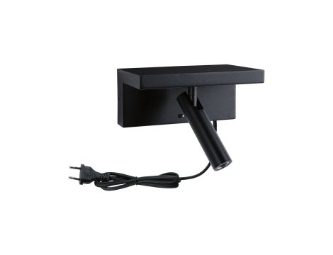 Oprawa ścienna JERIK LED 2,4W 3-STEP DIM 160lm 3000K USB-C 230V Z przełącznikiem Czarny mat /metal - 2